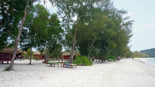 Koh rong Strandhütten — Stockfoto