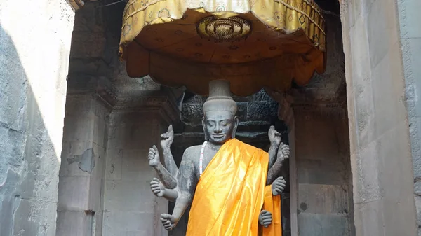 Statue de bouddha en wat angkor — Photo