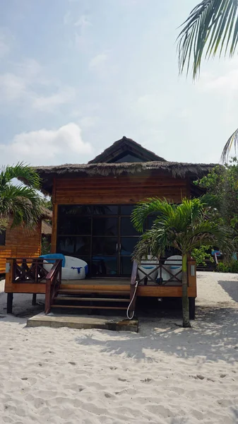 Beach huts on koh rong samloem — Stock Photo, Image