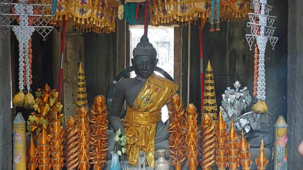 Statue de bouddha en wat angkor — Photo