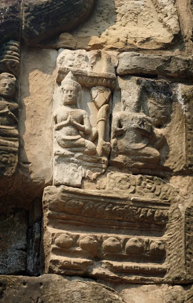 Angkor wat duvar rakamlar — Stok fotoğraf