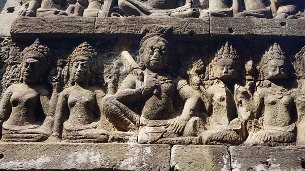 Angkor wat duvar rakamlar — Stok fotoğraf