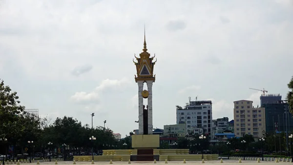 Phnom penh mérföldkő — Stock Fotó