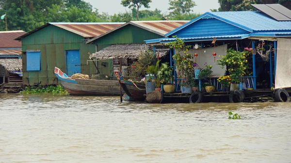 Tonle sap flaoting aldea — Foto de Stock