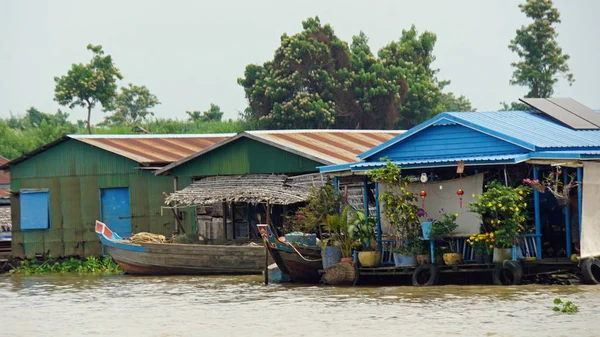 Tonle seiva flaoting aldeia — Fotografia de Stock