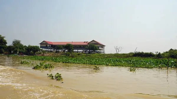 Tonle sap fishervillage — Stockfoto