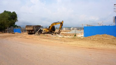 Otres, Sihanoukville taslağı Kamboçya - Mart 2018:Construction taraf