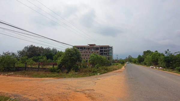 Otres, Sihanoukville district, Cambodia - March 2018: Construction sides — стоковое фото