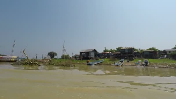 Rzeki Tonle Sap Kambodży — Wideo stockowe