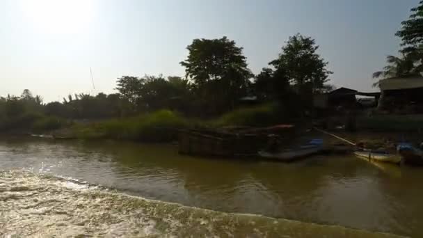 Tonle Saft Fluss Kambodscha — Stockvideo