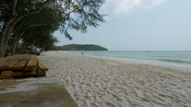 Ilha Tropical Koh Forte Cambodia — Vídeo de Stock