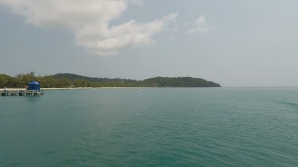 Τροπικό Νησί Κοχ Ρονγκ Στην Καμπότζη — Αρχείο Βίντεο