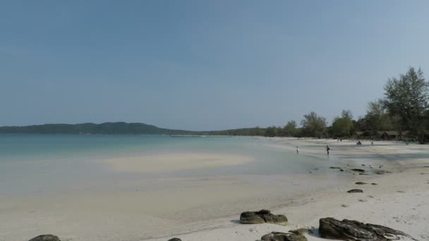 Tropický Ostrov Koh Rong Samloen Kambodži — Stock video