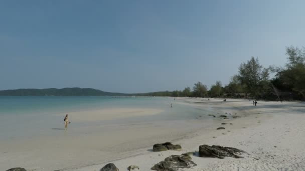 Isola Tropicale Koh Rong Samloen Cambogia — Video Stock
