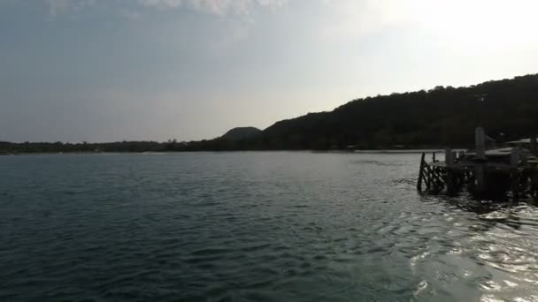 Ilha Tropical Koh Samloen Forte Cambodia — Vídeo de Stock