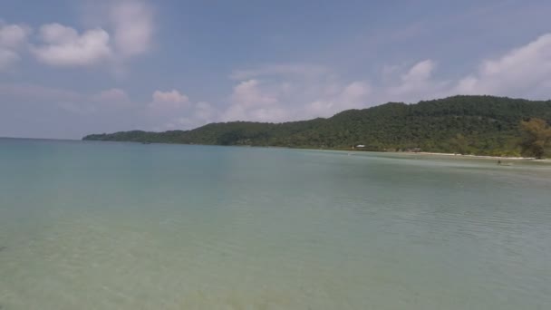 Tropický Ostrov Koh Rong Samloen Kambodži — Stock video