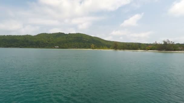 カンボジアの熱帯の島島栄 Samloen — ストック動画