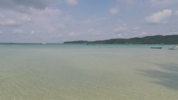 Koh Rong Samloem Eiland Cambodja — Stockvideo