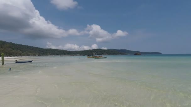 Koh Rong Samloem Eiland Cambodja — Stockvideo