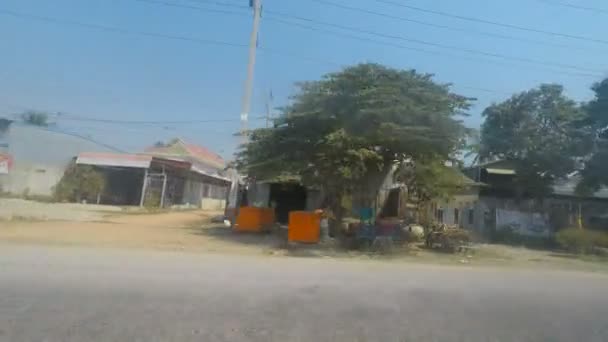 Battambang Province Cambodia Circa March 2018 Roadtrip Battambang Dusty Roads — Stock Video