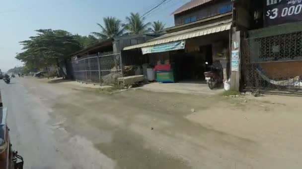 Battambang Province Kambodja Circa Mars 2018 Tuktuk Tur Runt Battambang — Stockvideo