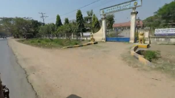 Provincii Battambang Kambodža Cca Březen 2018 Tuktuk Turné Battambang Přes — Stock video