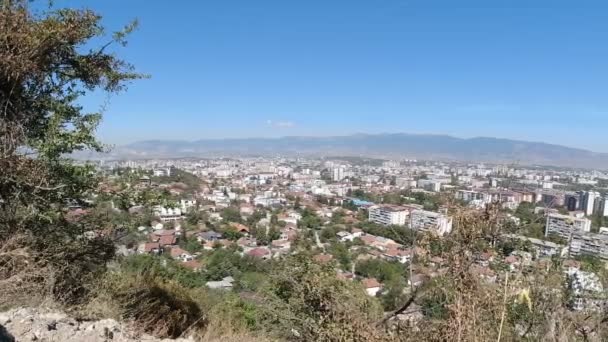 Vista Panoramica Macedoni Capitol Skopje — Video Stock