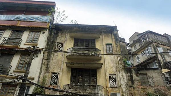 Architecture Typique Hanoi Capitale Vietnam — Photo