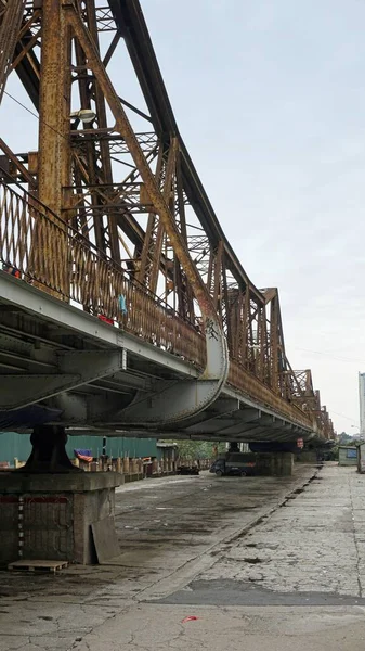 Cau Long Bien Bridge Hanoi Vietnam — Stock Photo, Image