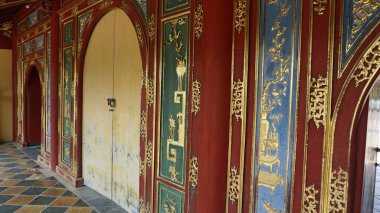 Vietnam 'daki eski bir tapınak köyü.