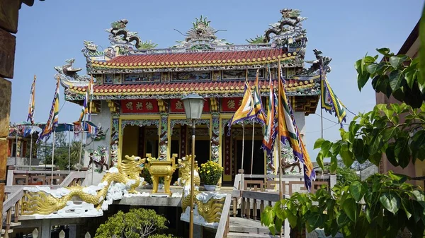 Colorido Templo Chino Tono Vietnam — Foto de Stock