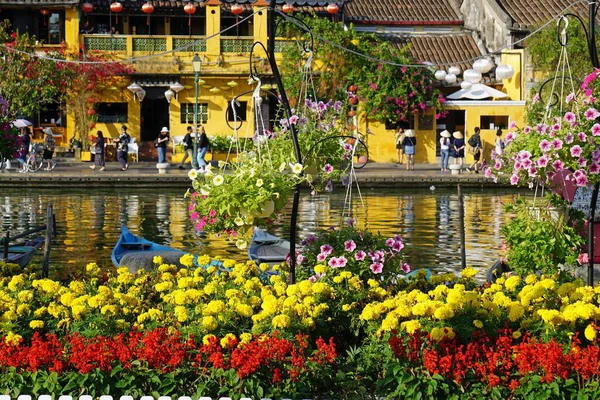 Velha Tradicional Ponte Japonesa Hoi — Fotografia de Stock