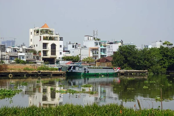 Locales Viven Suburbio Chi Minh Ciudad Vietnam — Foto de Stock