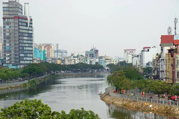 Locali Vivono Nel Sobborgo Chi Minh Città Vietnam — Foto Stock