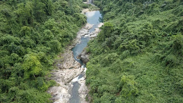 Wasserfall Bana Hügel Vietnam Von Oben — Stockfoto