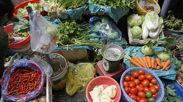 Pouliční Trh Scéna Hanoji Vietnamu — Stock fotografie