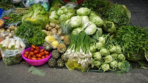 Straatmarkt Hanoi Vietnam — Stockfoto