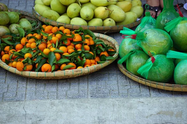 Colorido Mercado Local Alimentos Tono Vietnam —  Fotos de Stock