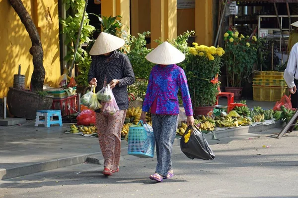 Kleurrijke Lokale Markt Hoi Vietnam — Stockfoto
