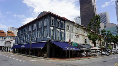 Singapur şehrinin mimari detayları