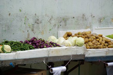 Singapur 'daki Küçük Hindistan sokaklarındaki renkli Strett Pazarı