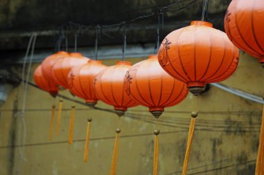 Vietnam 'daki hoi' deki renkli fener.