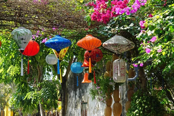 Lanterne Colorée Hoi Vietnam — Photo