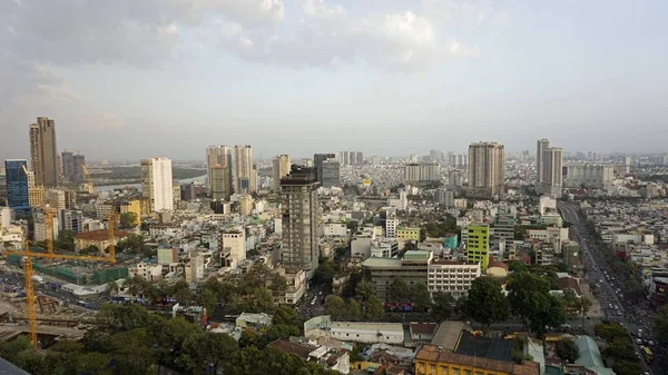 Amazing Skyline Chi Minh City Dusk — Stock Photo, Image