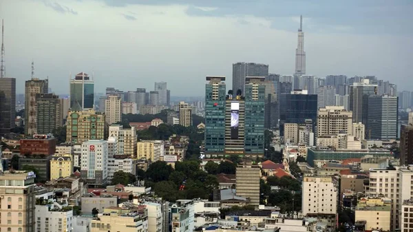 Amazing Skyline Chi Minh City Dusk — Stock Photo, Image