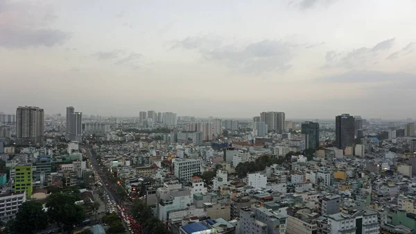 Amazing Skyline Chi Minh City Dusk — Stock Photo, Image