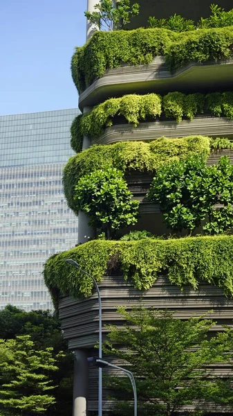 Enormes Edifícios Escritórios Novos Centro Cidade Singapores — Fotografia de Stock