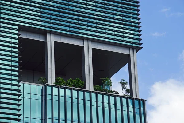 Enormes Edifícios Escritórios Novos Centro Cidade Singapores — Fotografia de Stock