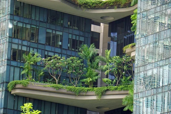 Enormes Edifícios Escritórios Novos Centro Cidade Singapores — Fotografia de Stock