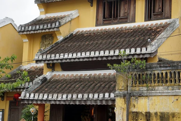 Arquitetura Colorida Tradicional Hoi — Fotografia de Stock